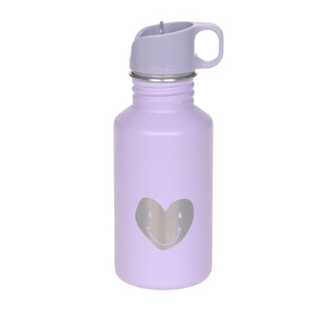 Drinkfles stainless steel - Little Gang - Heart Lilac